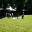 demonstratie met een jachthond