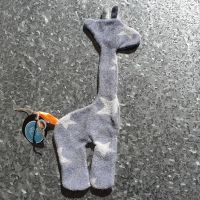 Giraffe knuffel (ongevuld)